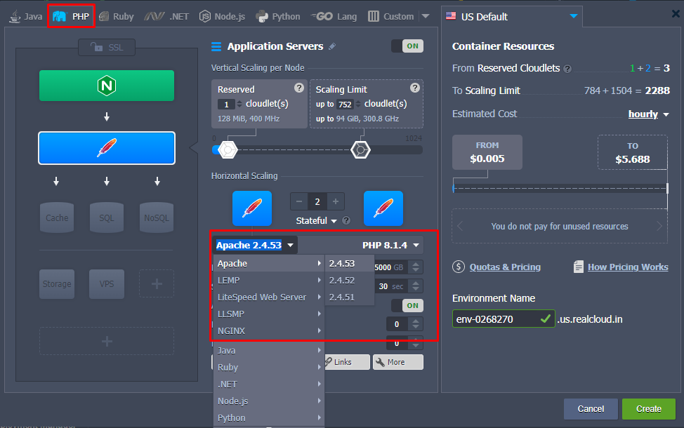php composer docker 1 click