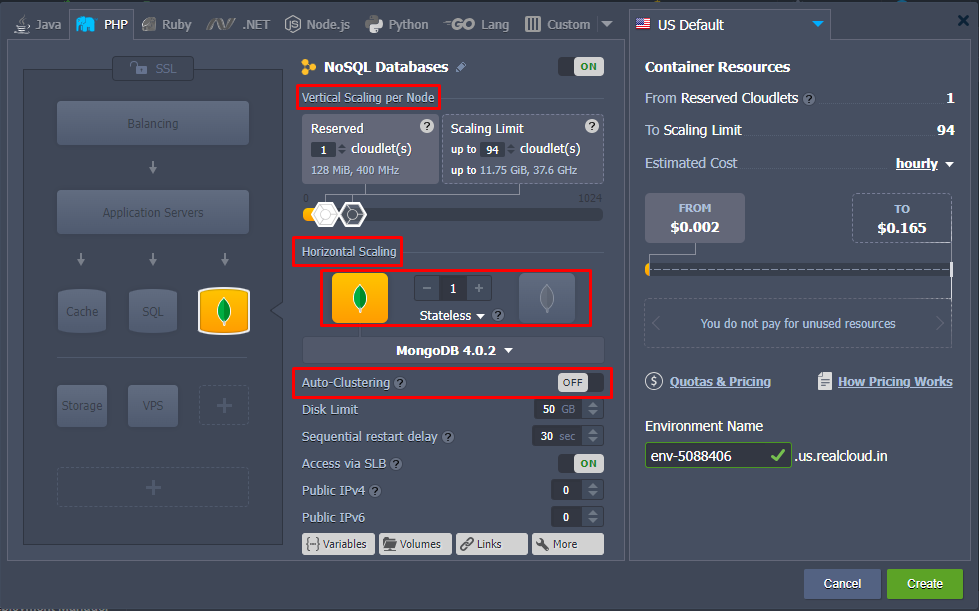 setup quick mongo db cluster