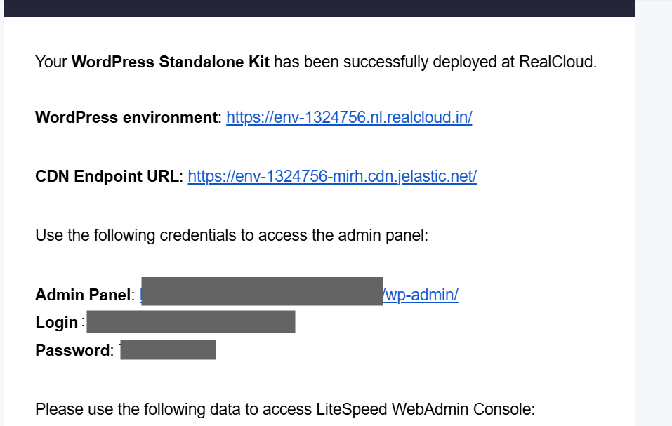 Set Up Your WordPress Site on Cloud: Login ID and Password